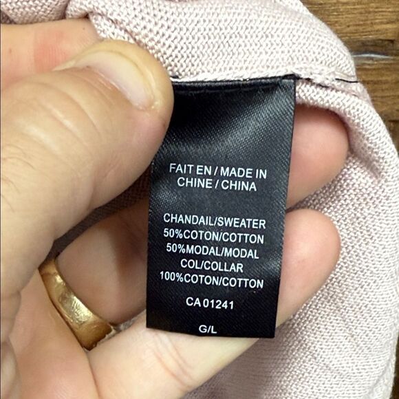 Icône Blush Salmon Top with White Collar - Picture 4 of 5